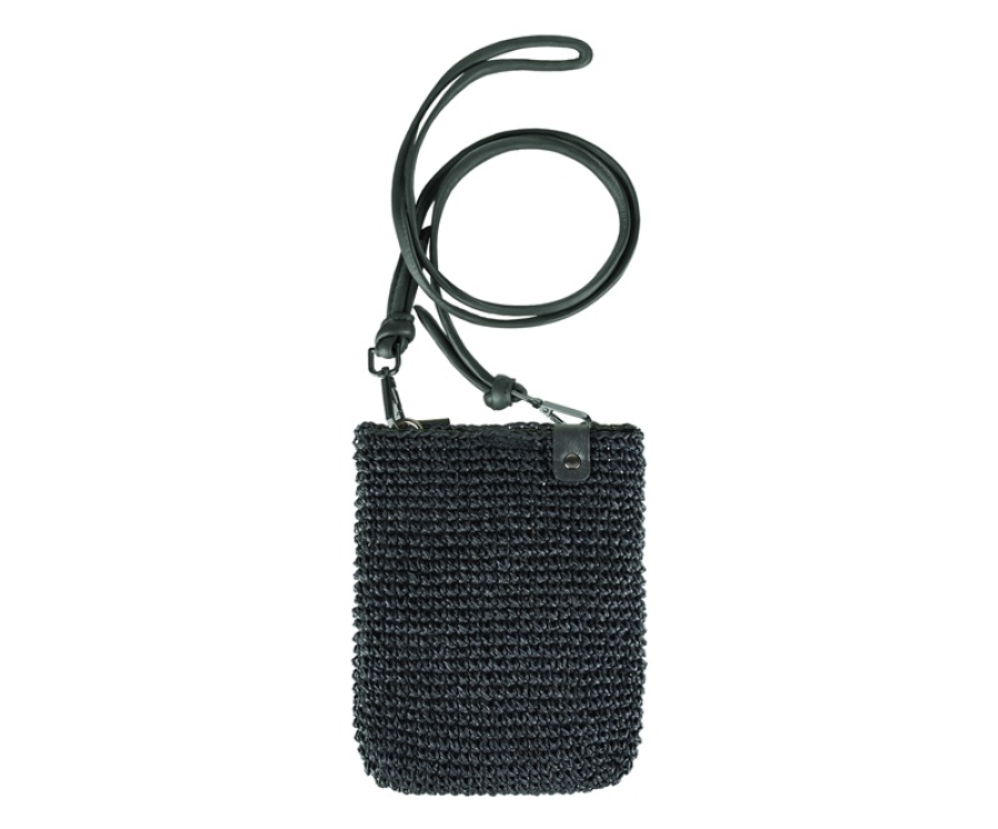 SEABREEZE MOBILE RAFFIA-BLACK Smartphone Tasche